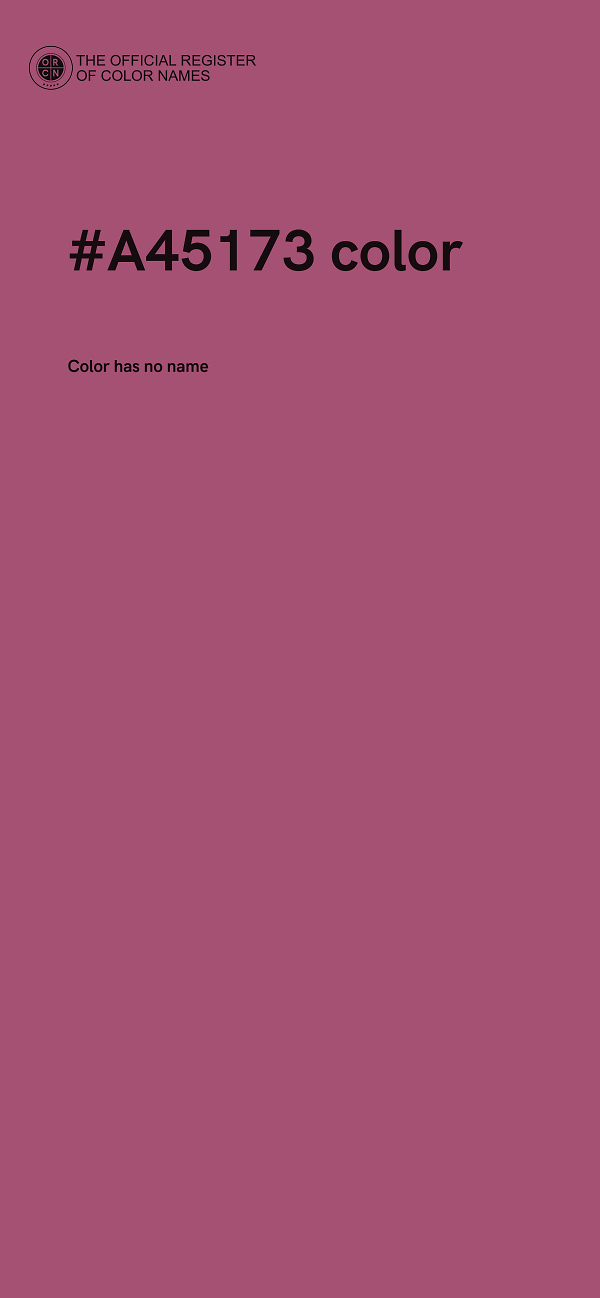 #A45173 color image