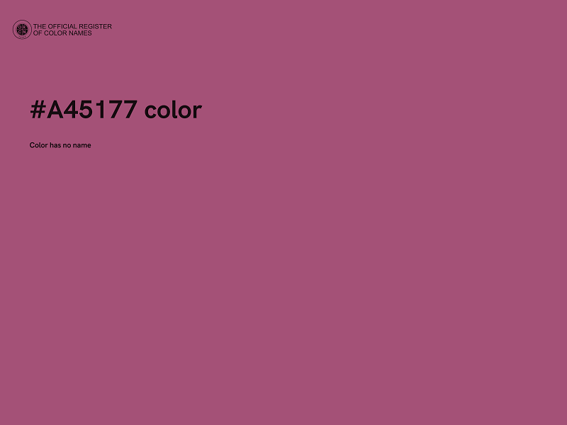#A45177 color image