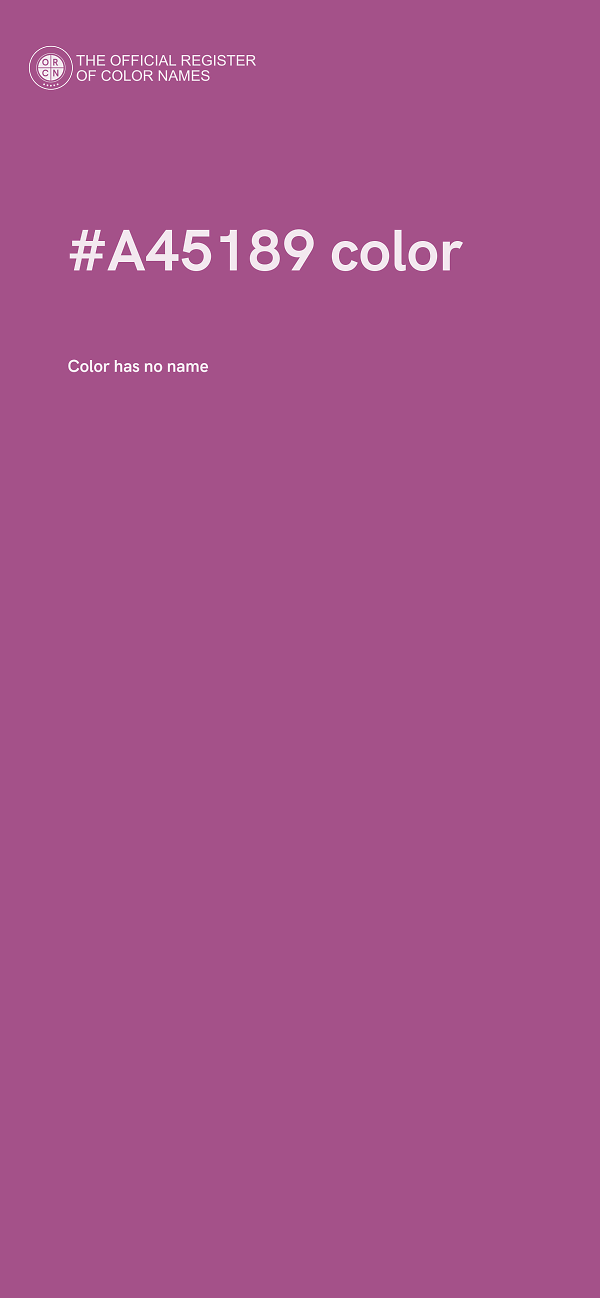 #A45189 color image