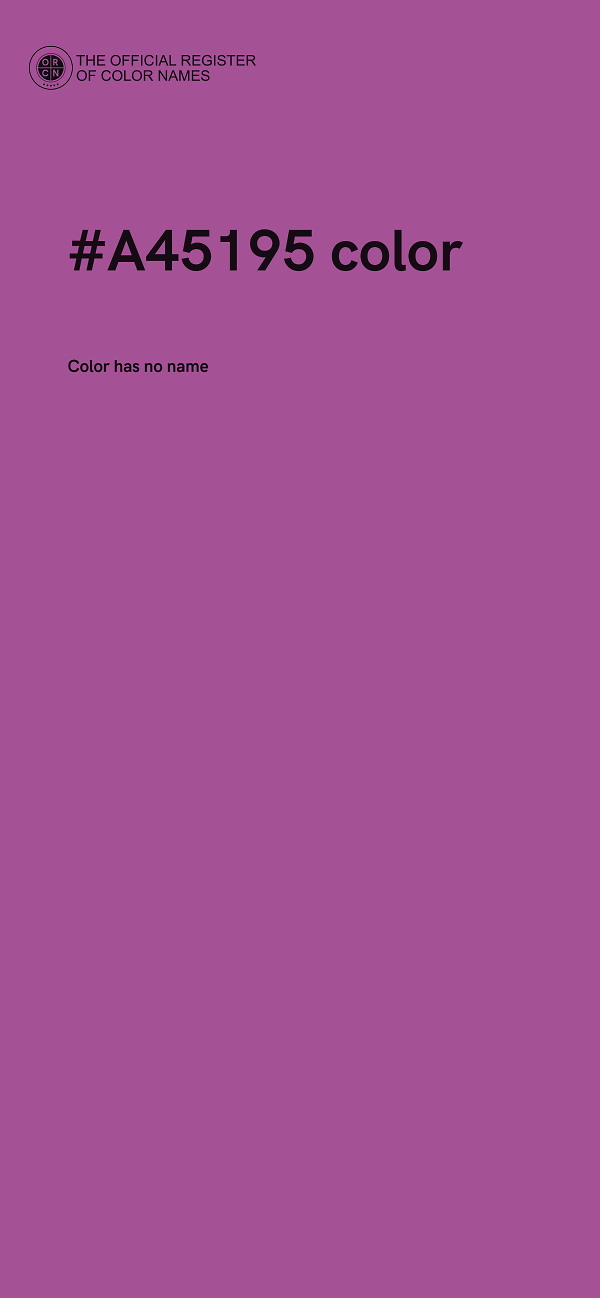 #A45195 color image