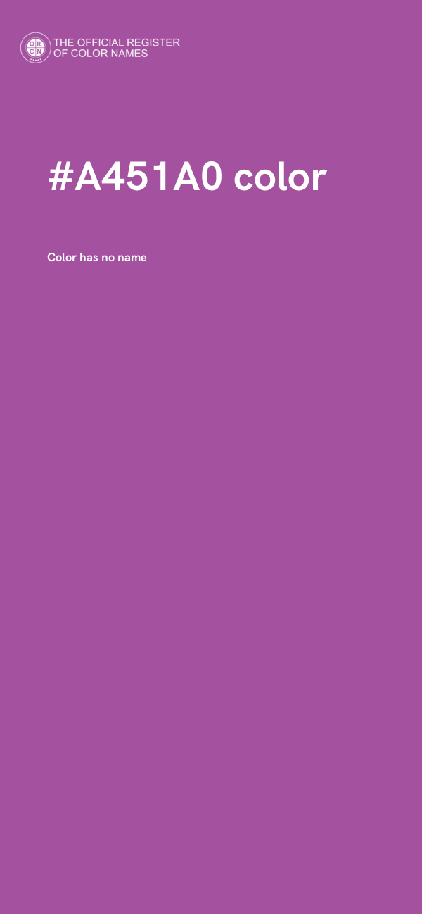 #A451A0 color image