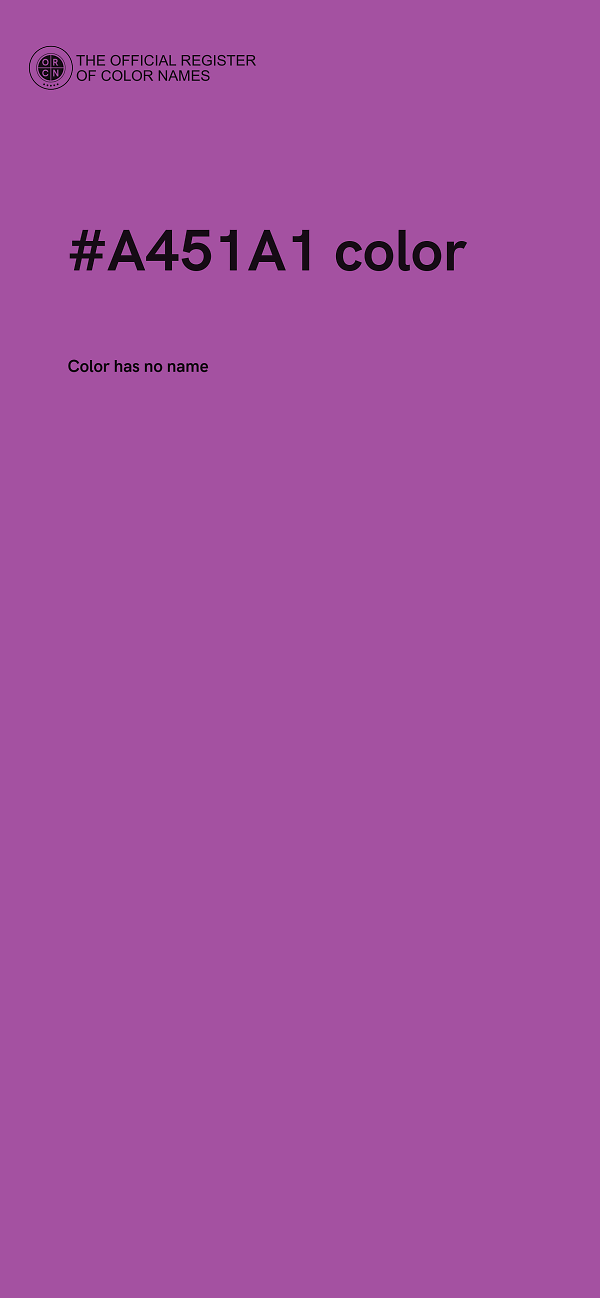 #A451A1 color image