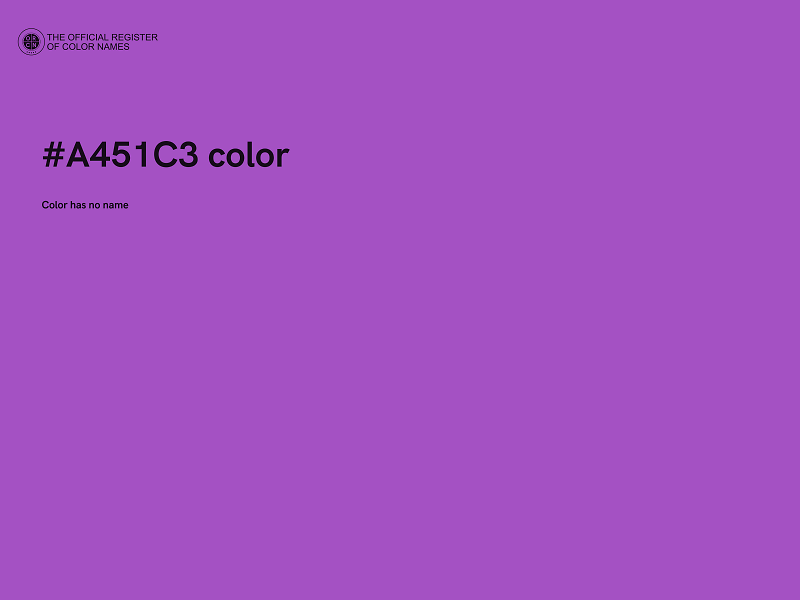 #A451C3 color image