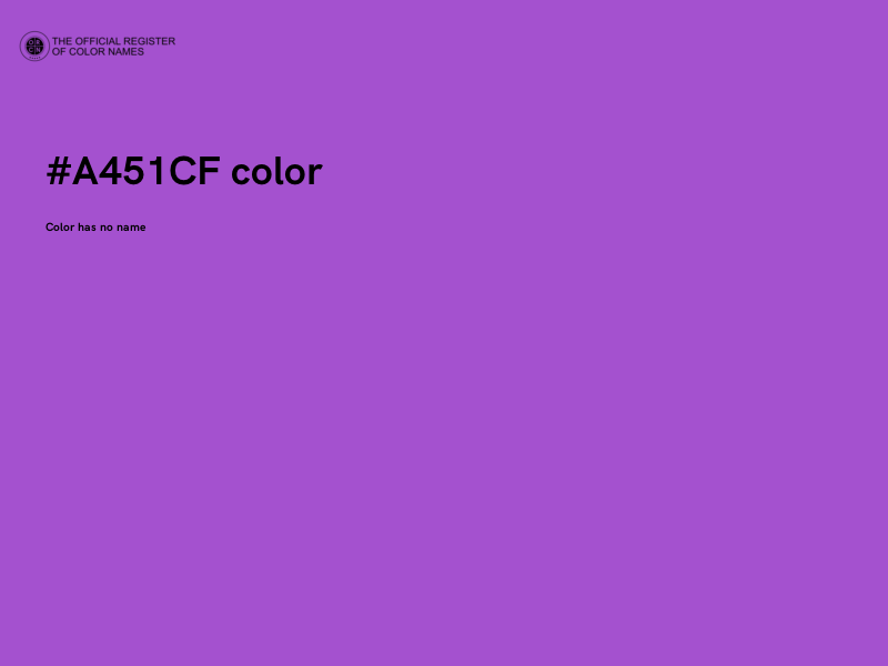 #A451CF color image