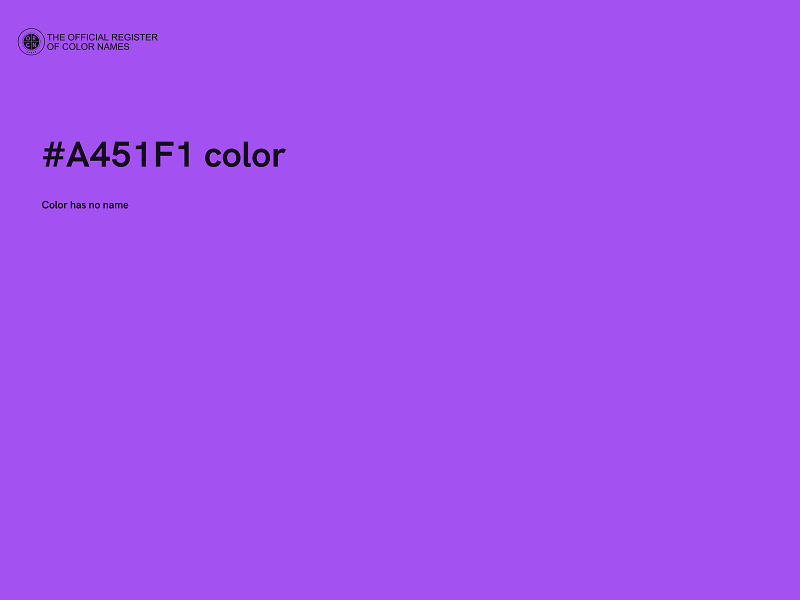 #A451F1 color image