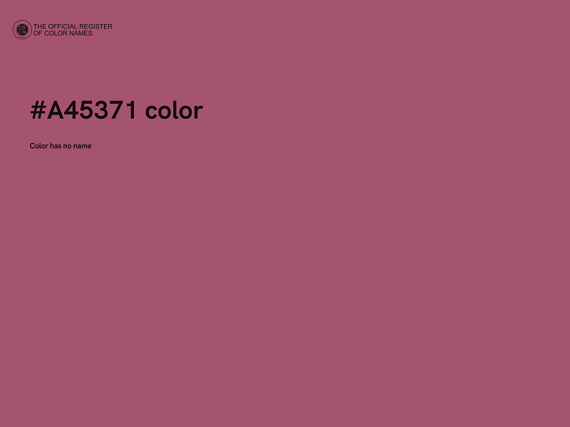 #A45371 color image