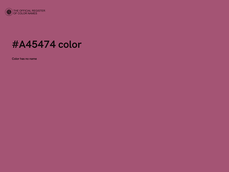 #A45474 color image