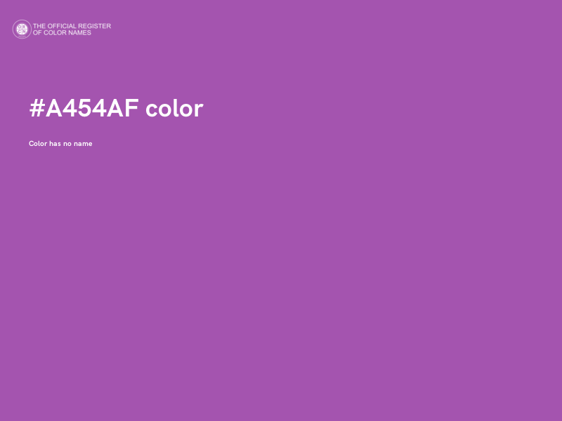 #A454AF color image