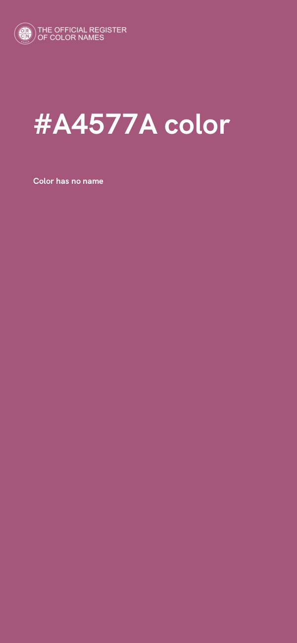 #A4577A color image