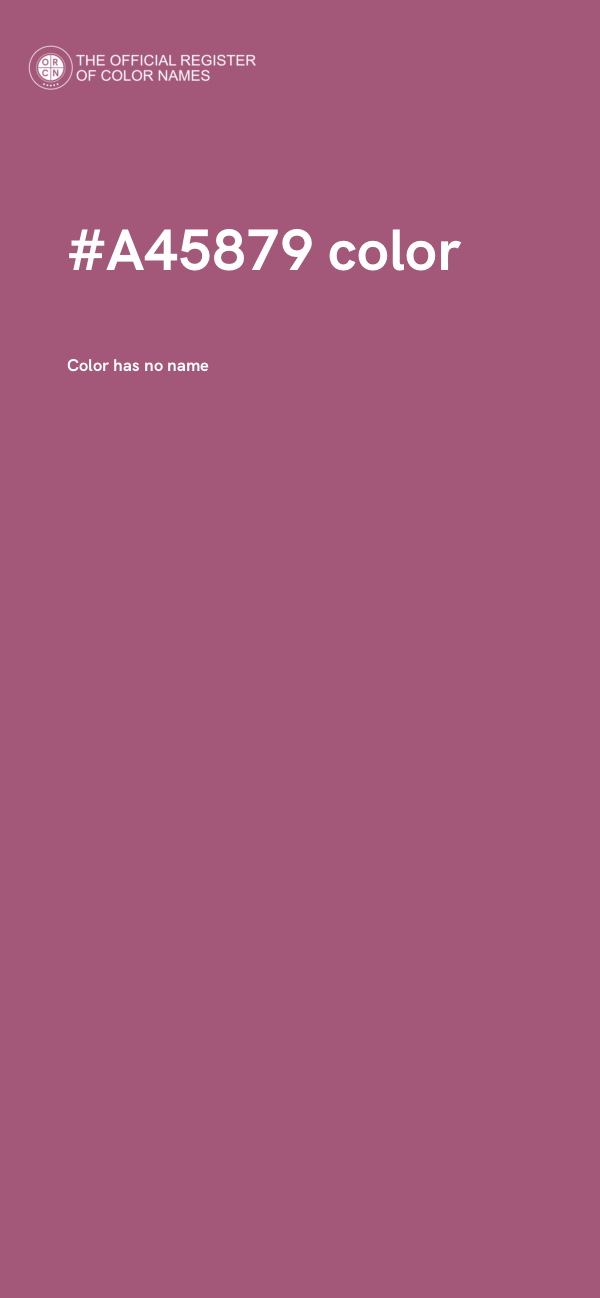 #A45879 color image