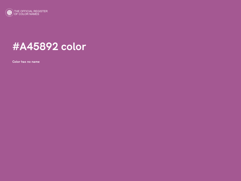 #A45892 color image