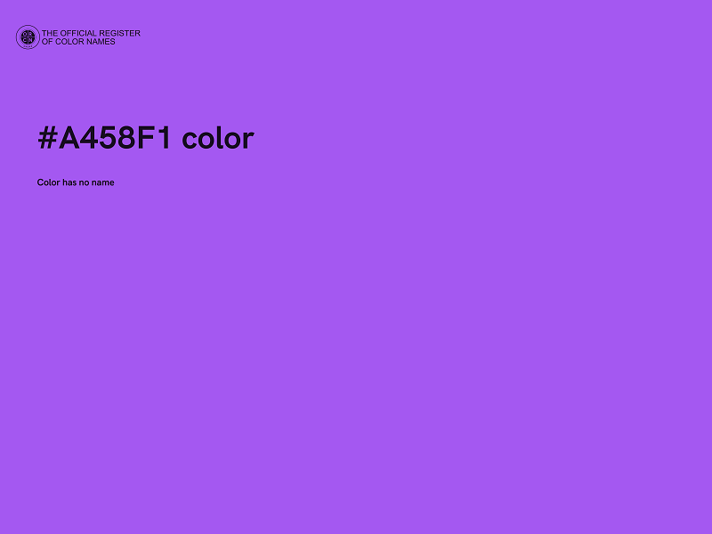 #A458F1 color image