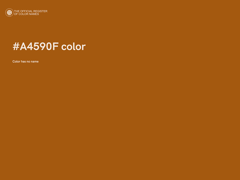 #A4590F color image