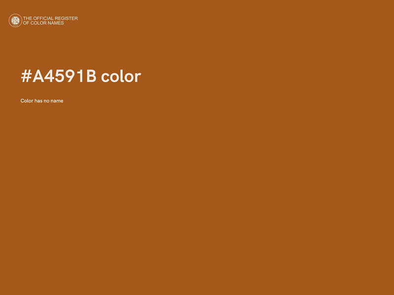 #A4591B color image