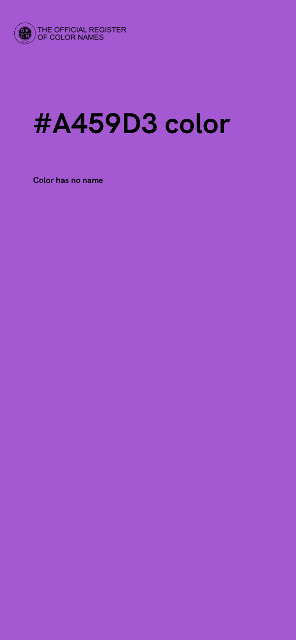 #A459D3 color image