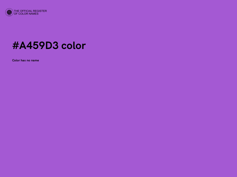 #A459D3 color image