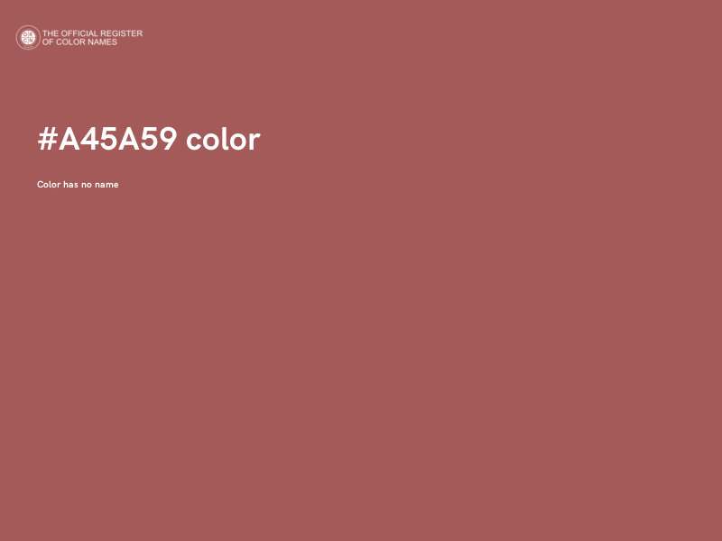 #A45A59 color image