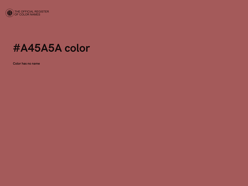 #A45A5A color image