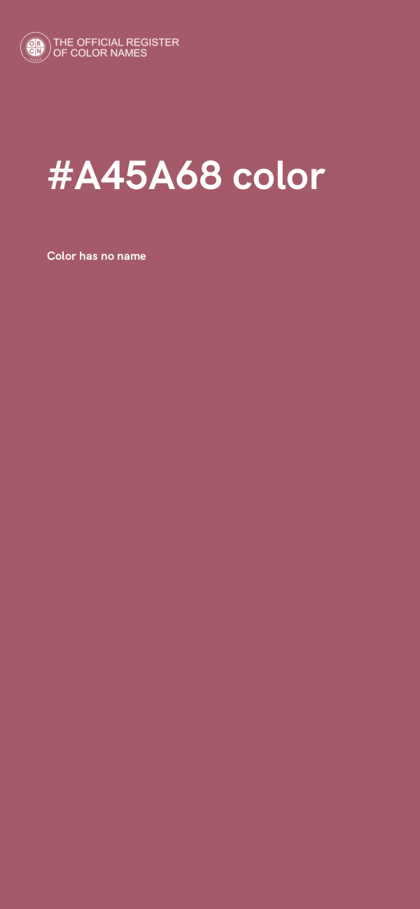#A45A68 color image