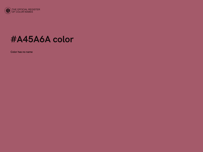 #A45A6A color image