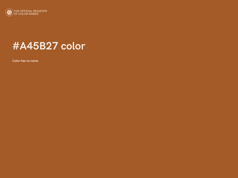 #A45B27 color image