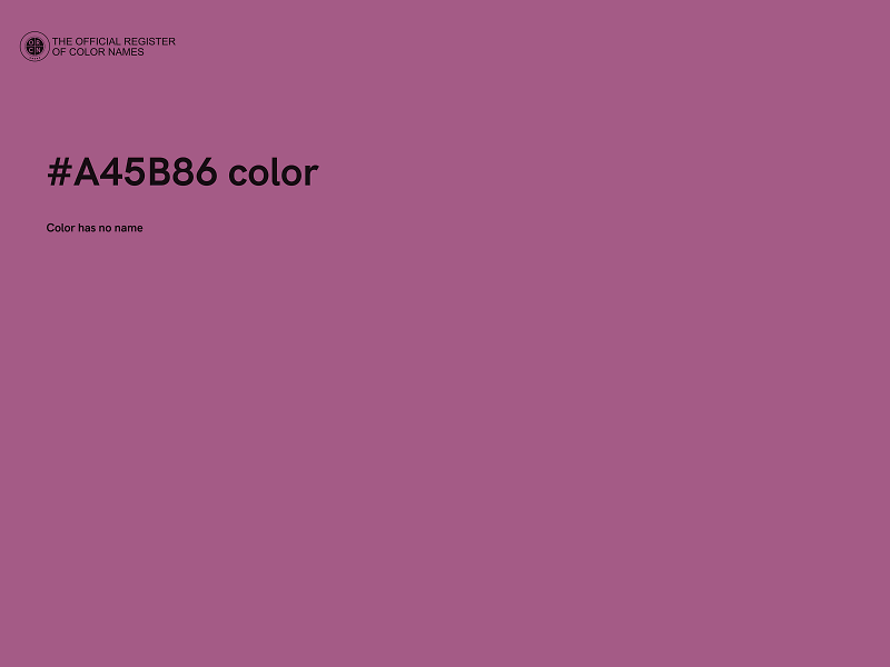 #A45B86 color image