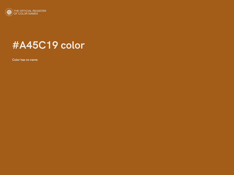 #A45C19 color image