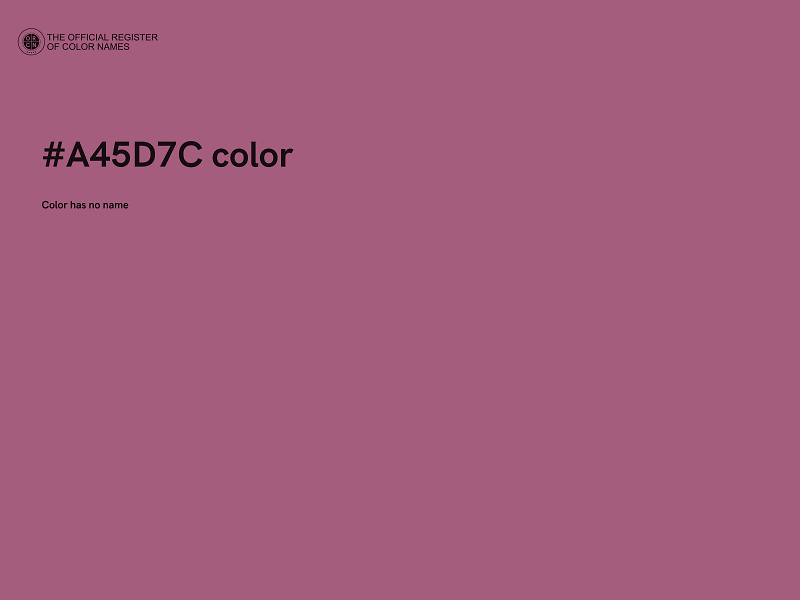 #A45D7C color image