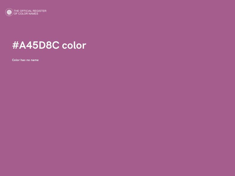 #A45D8C color image