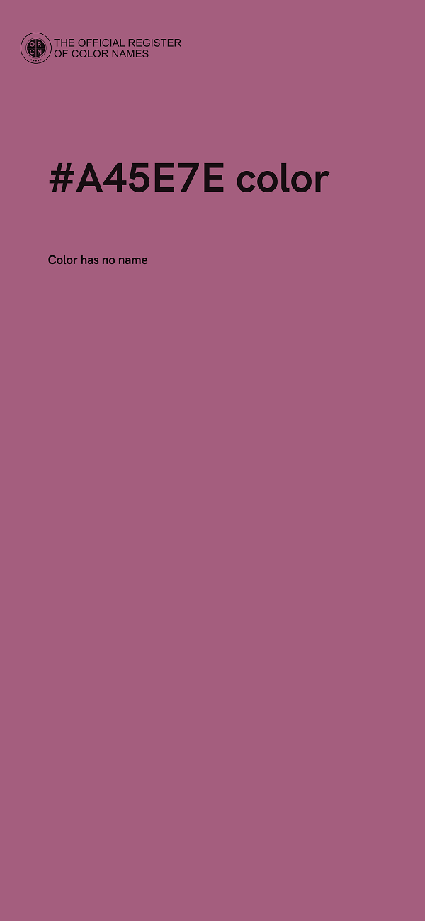 #A45E7E color image
