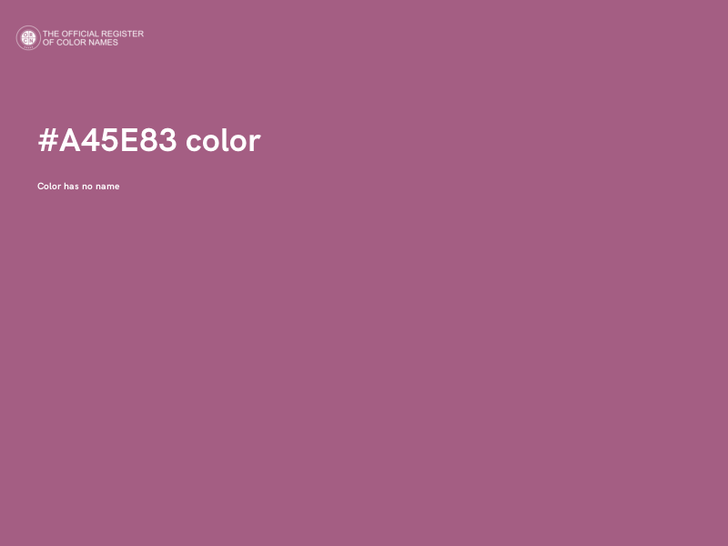 #A45E83 color image