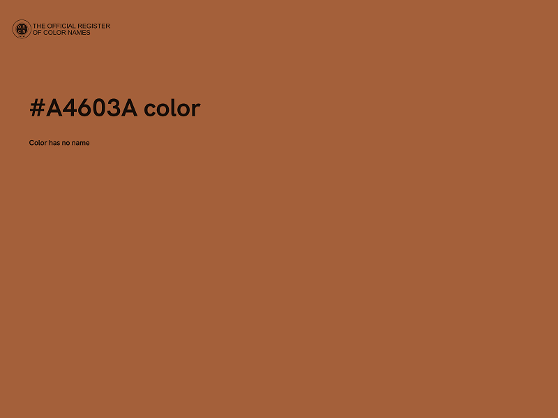 #A4603A color image