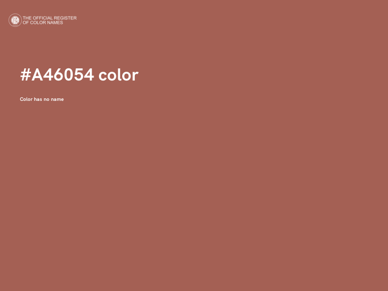 #A46054 color image