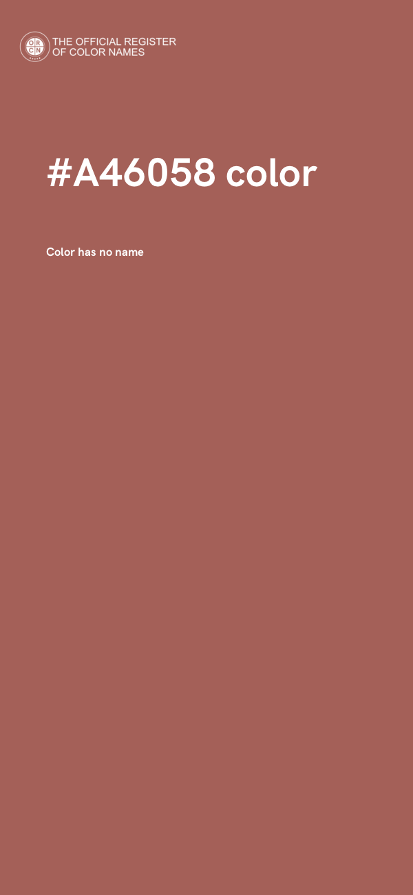 #A46058 color image