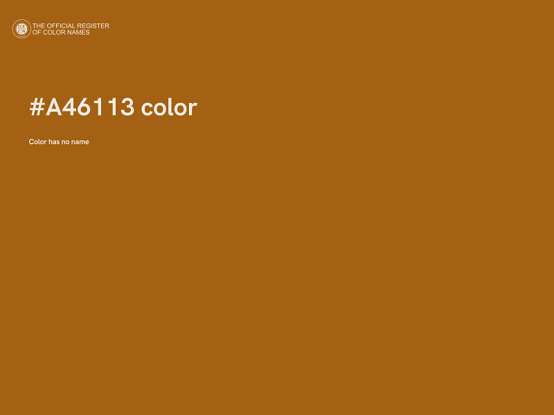 #A46113 color image
