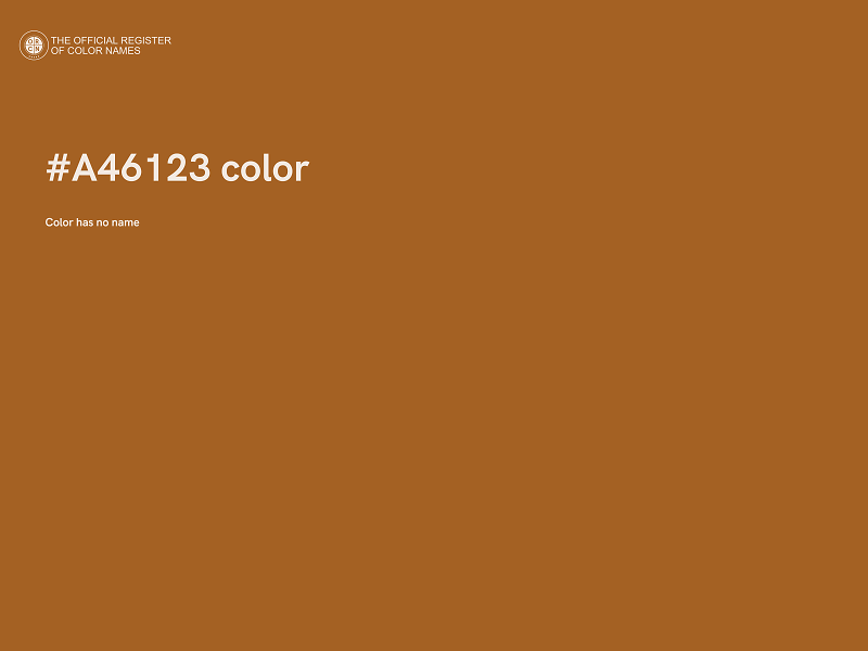 #A46123 color image