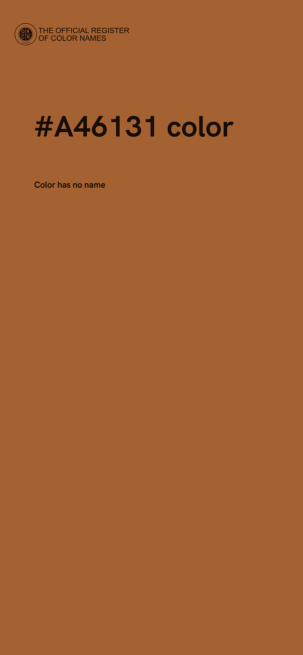 #A46131 color image