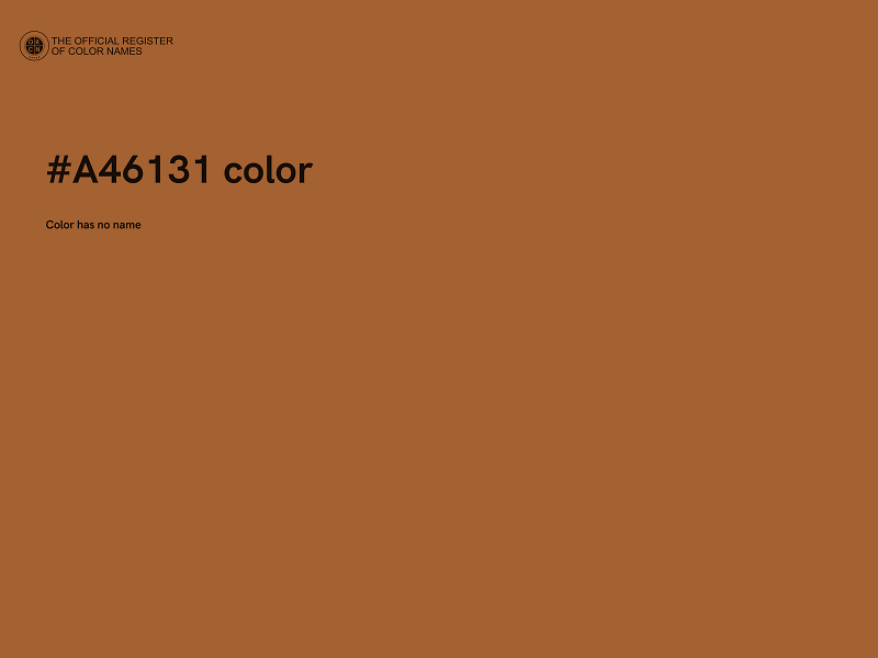 #A46131 color image