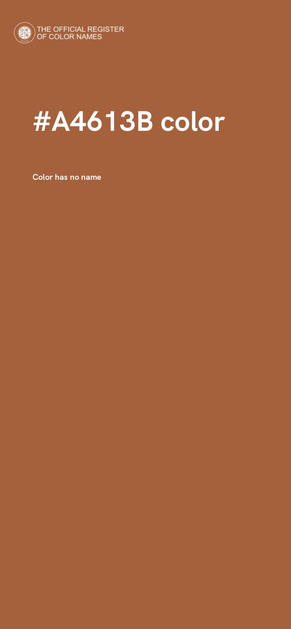 #A4613B color image