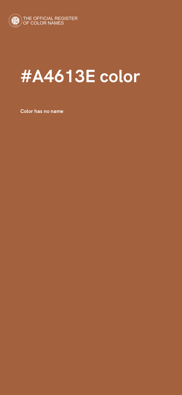 #A4613E color image