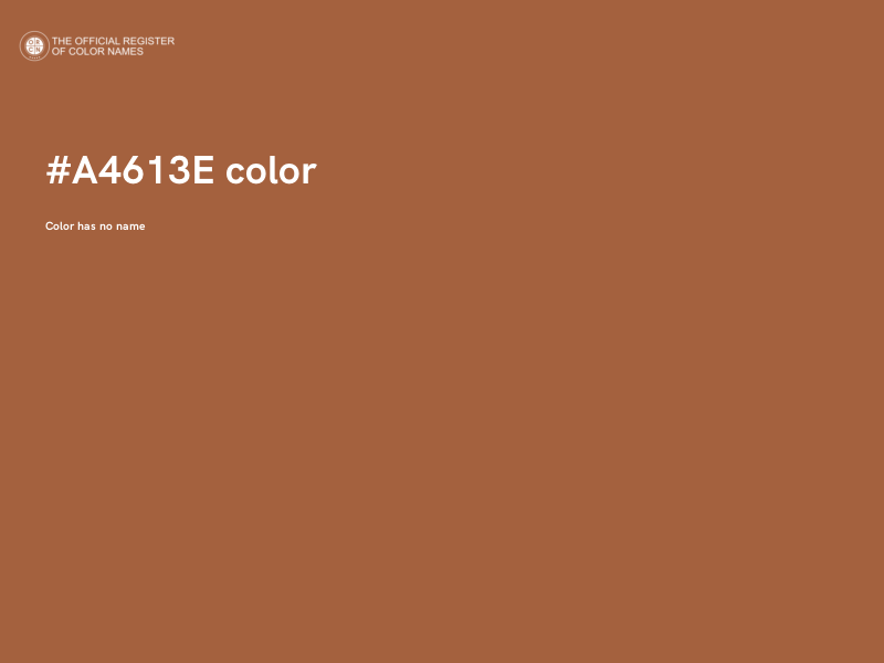 #A4613E color image