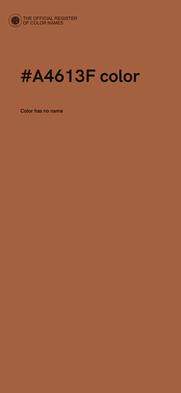 #A4613F color image