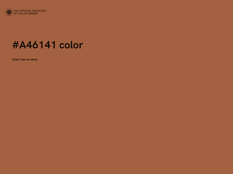 #A46141 color image