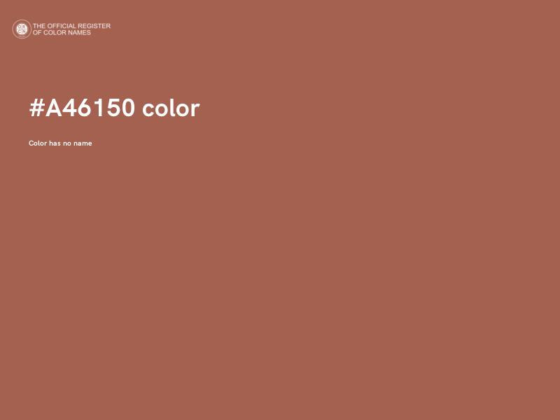 #A46150 color image
