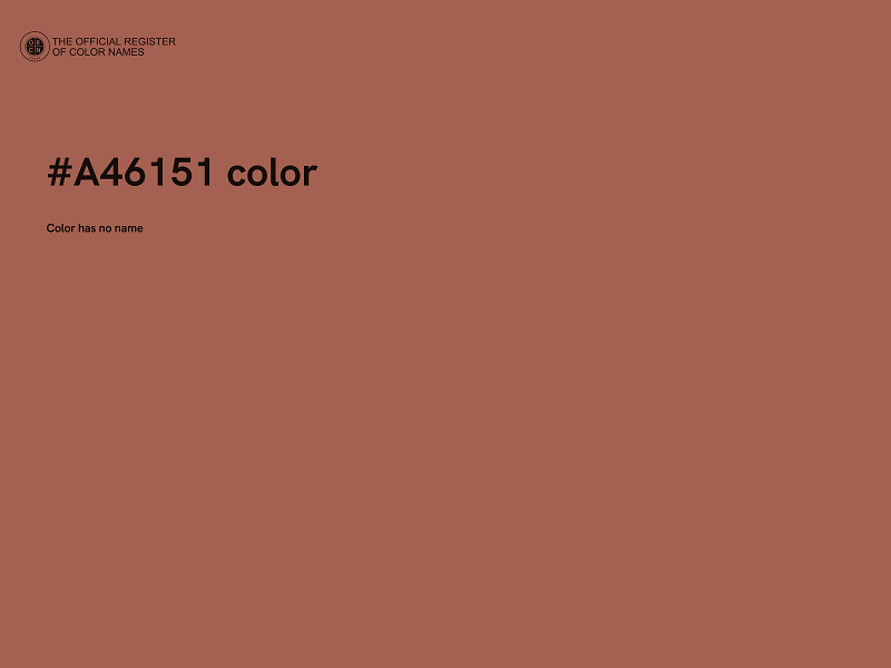 #A46151 color image