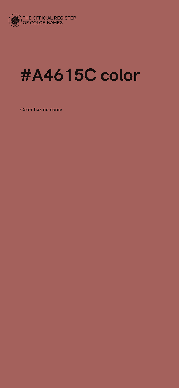 #A4615C color image