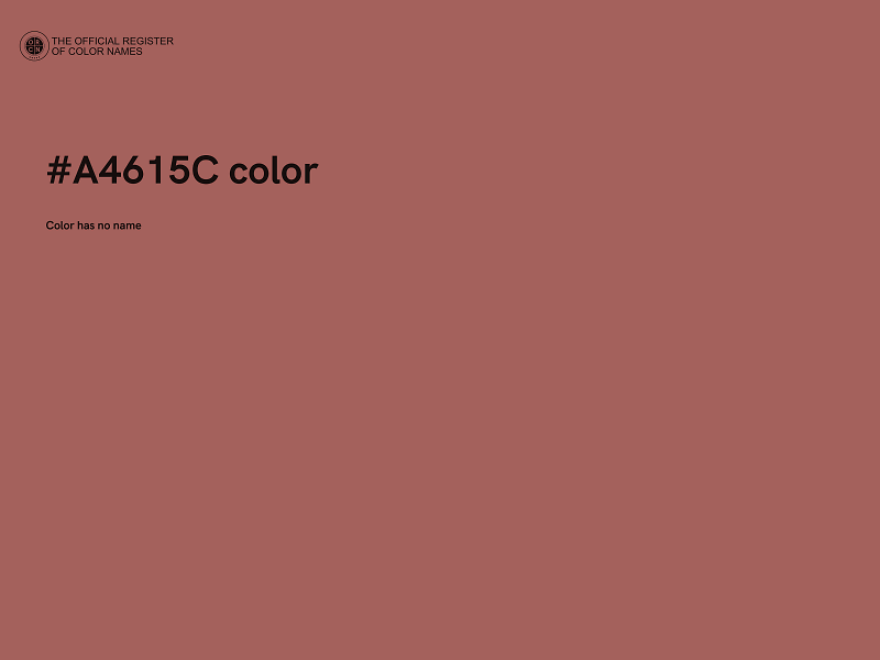 #A4615C color image