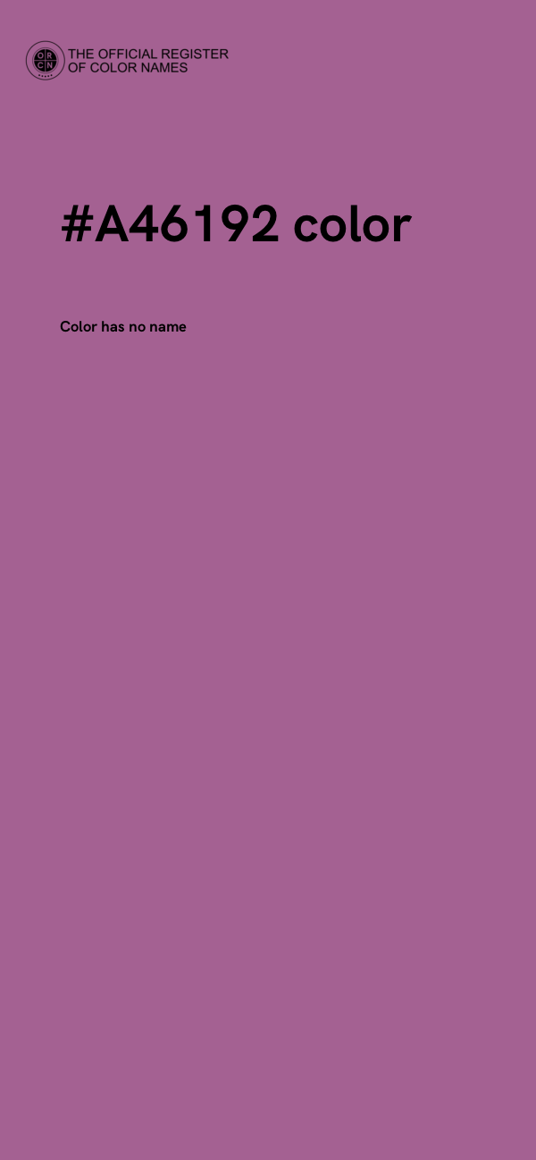 #A46192 color image