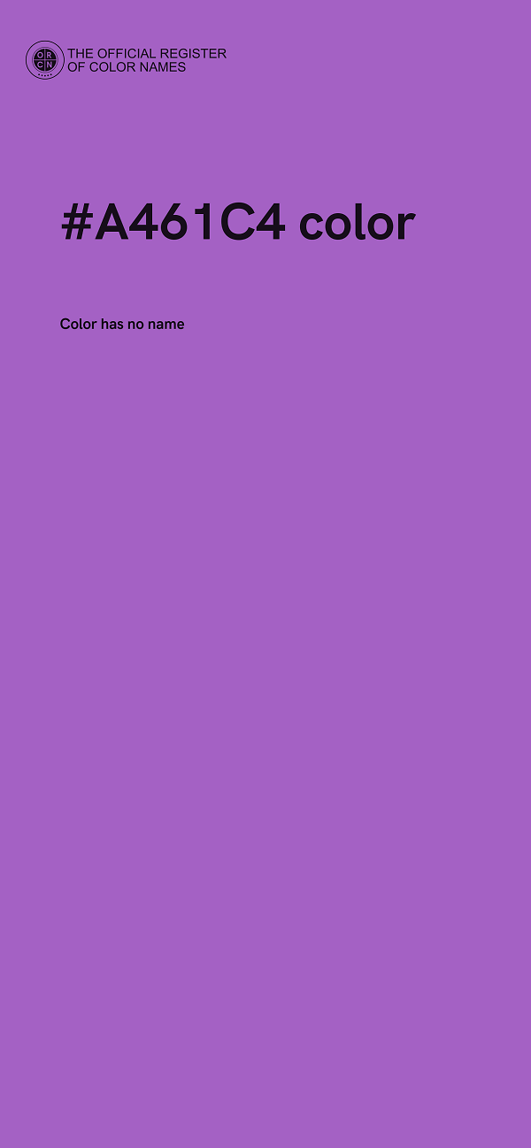 #A461C4 color image