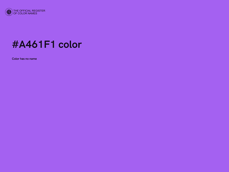 #A461F1 color image